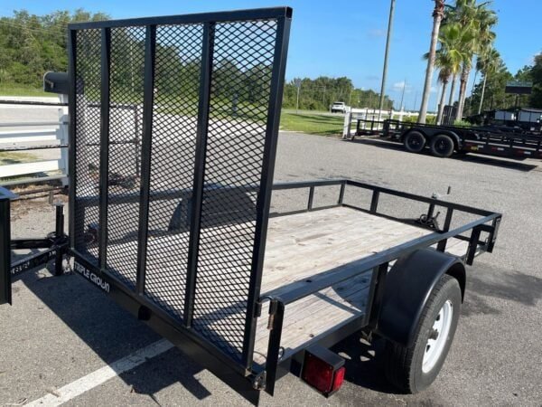 Triple Crown 5X10 Single Axle Utility Trailer | Black | U5X10G - Image 3