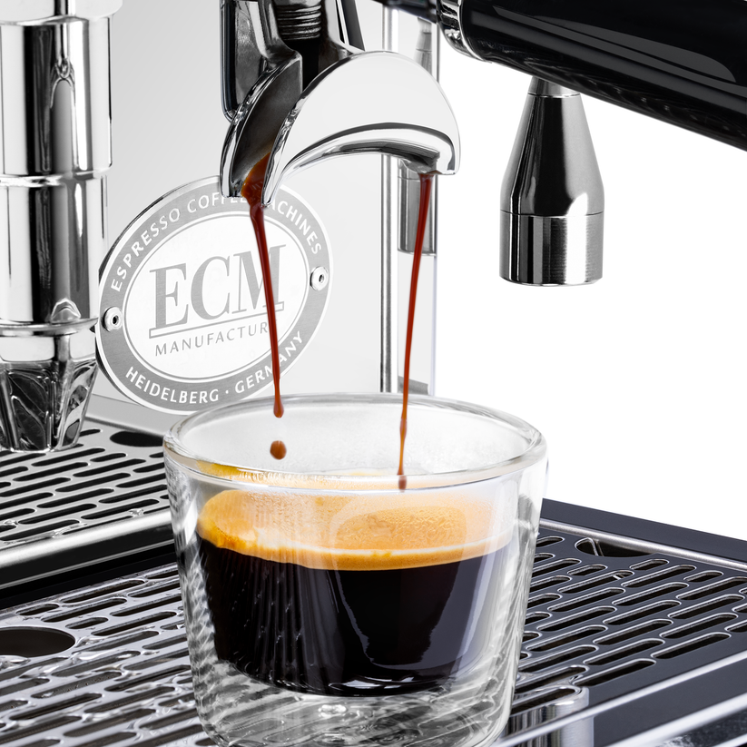 ECM Synchronika II w/ Flow Control | Dual Boiler E61 | Clive Coffee Stainless Steel with Walnut FC - Image 3