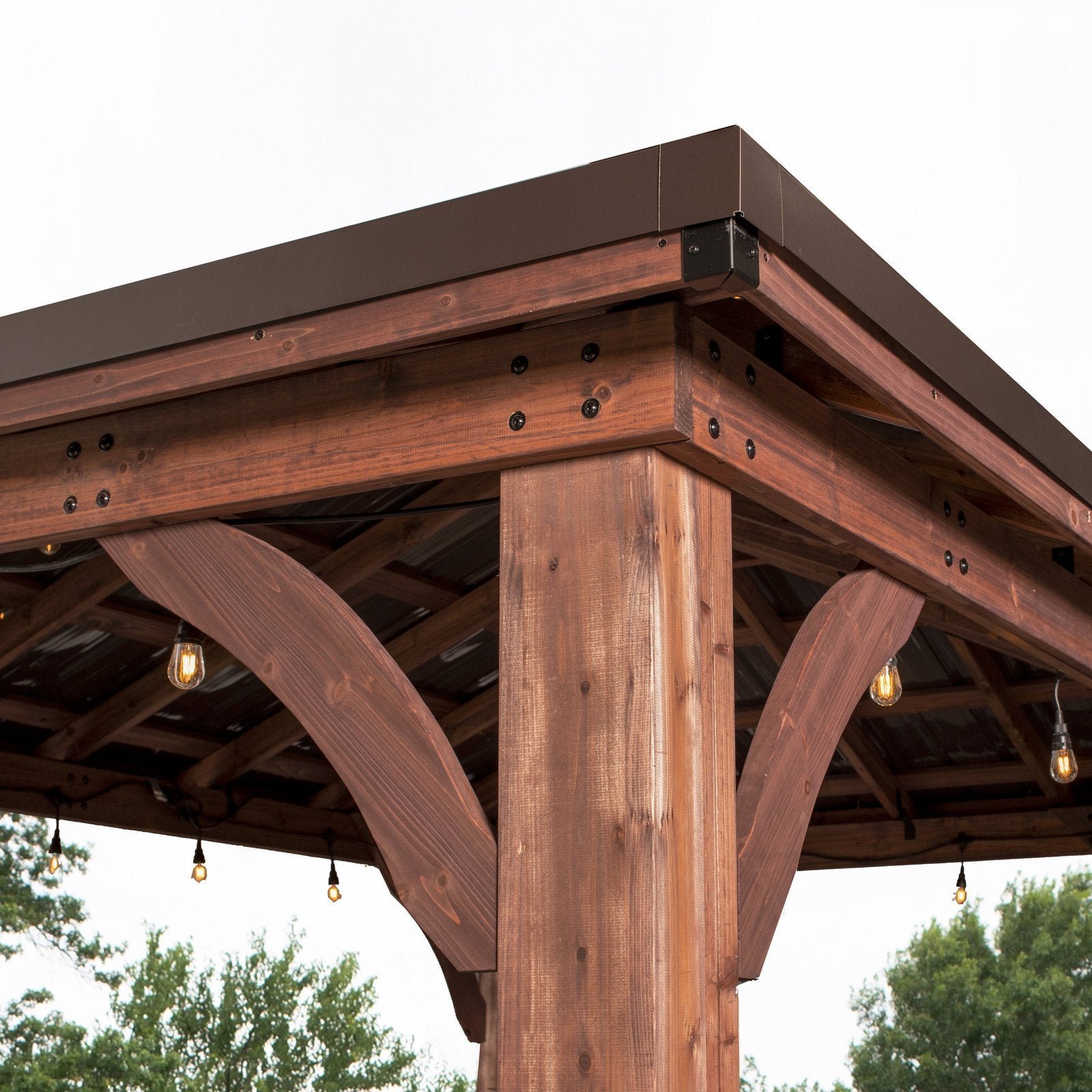 14×10 Cordova Gazebo Dark Brown - Image 2