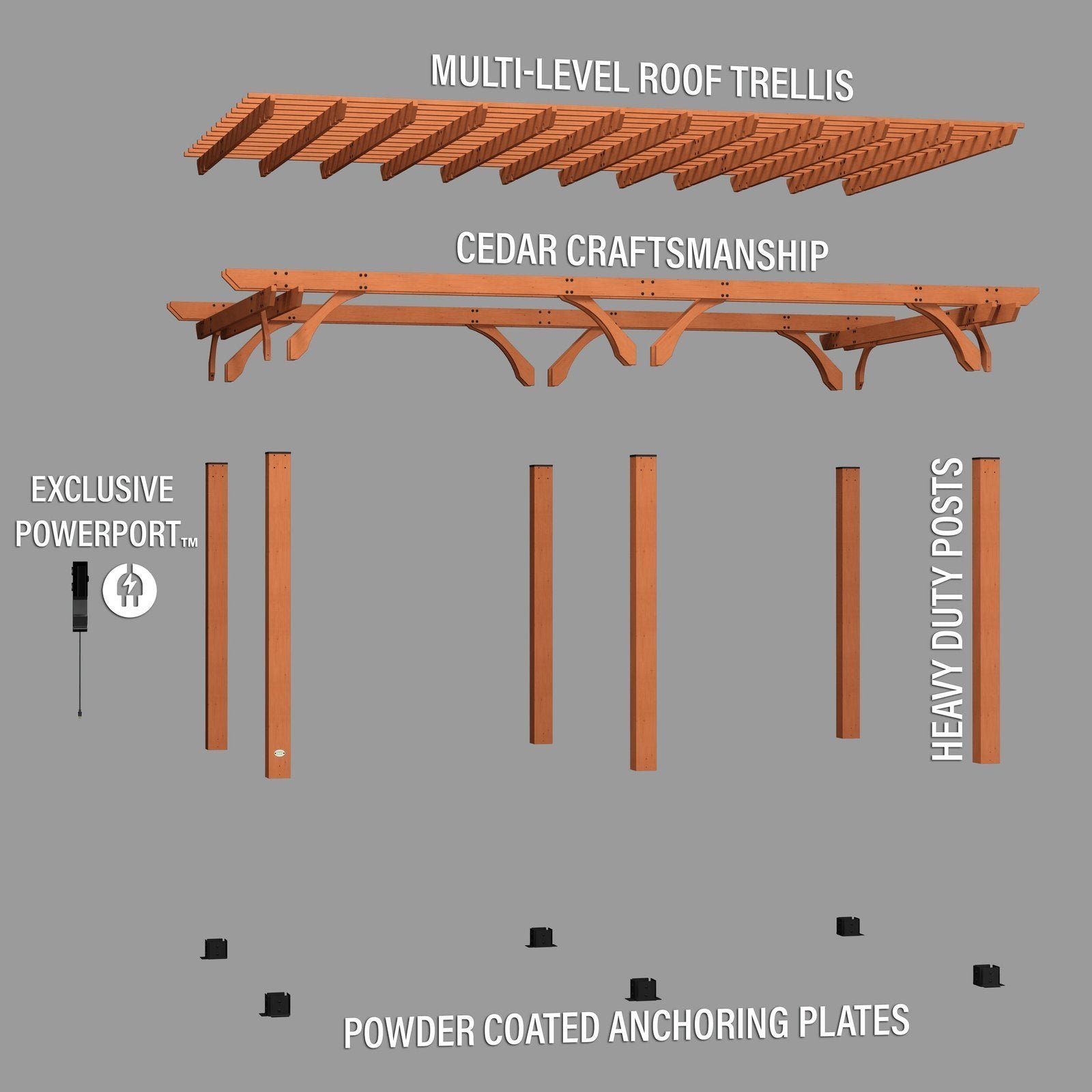 20×12 Beaumont Pergola - Image 5