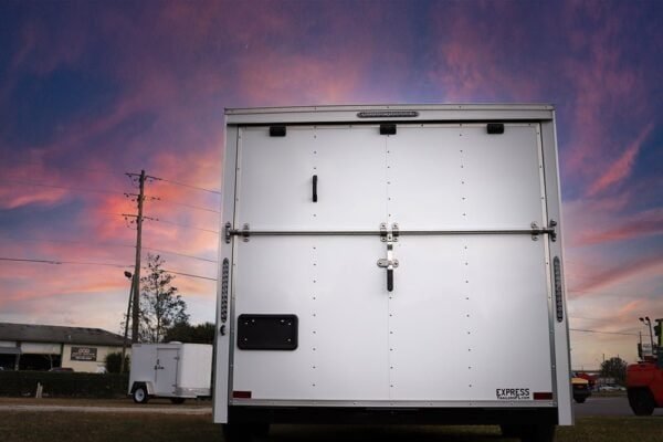Big White Enclosed Trailer - Image 13