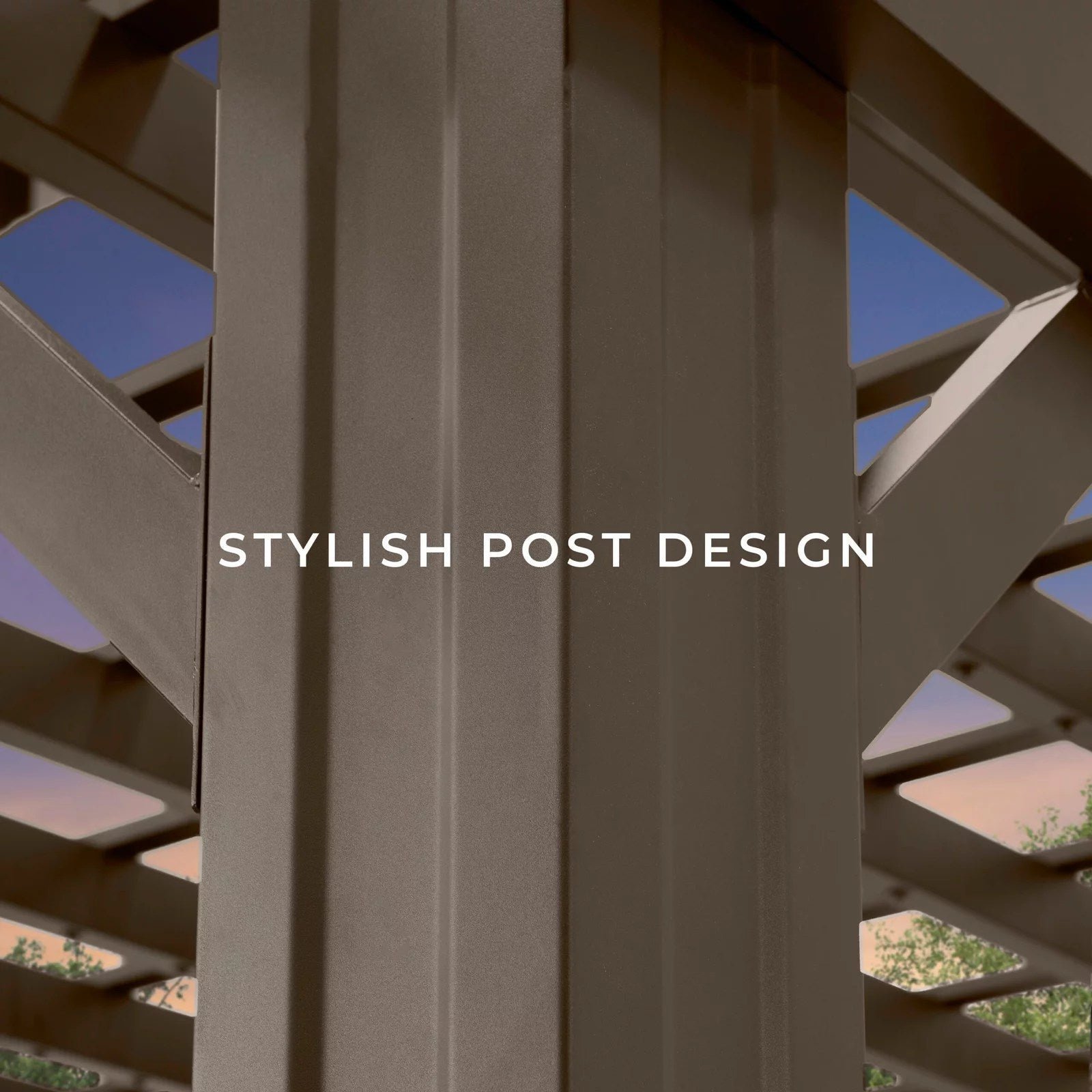14×10 Ashford Traditional Steel Pergola With Sail Shade Soft Canopy - Image 2