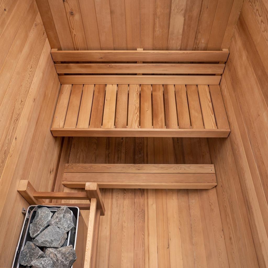 Redwood Outdoors Outdoor Sauna 2-Person Duo Traditional Finnish Sauna Kit - Image 4