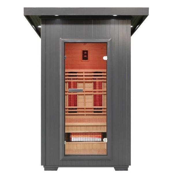 Logan 2 Person Outdoor Modern Sauna - Image 4