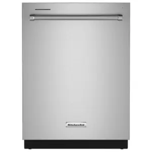 KitchenAid 24″ Fully-Integrated Built-In Dishwashers with 30 Total Wash Jets in PrintShield Stainless Steels