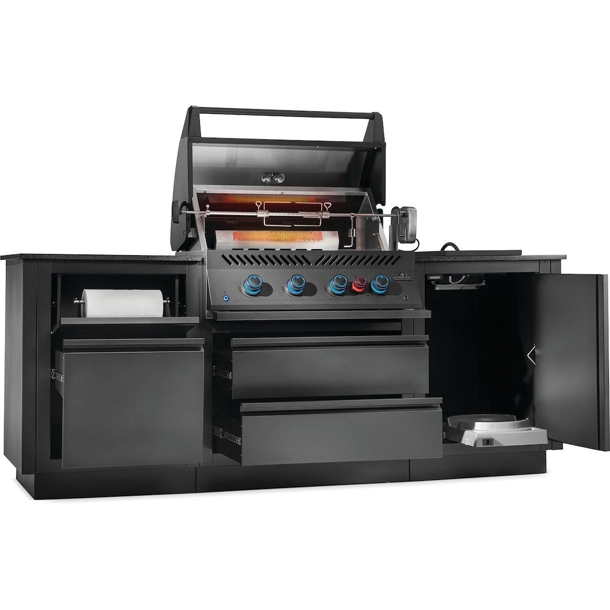 Napoleon OASIS 301 Outdoor Kitchen Island w/ Side Burner & 700 Series 32 Grill Head - Image 3