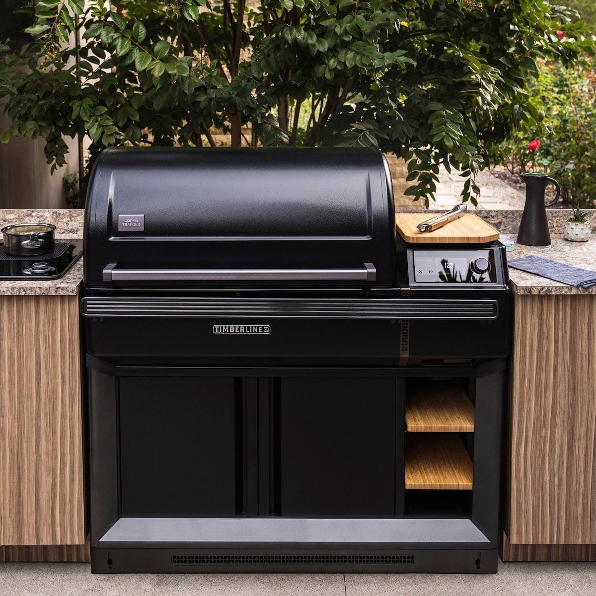 Traeger All-New Timberline XL Wi-Fi Controlled Wood Pellet Grill W/ WiFire & Built-In Trim Kit – TBB01RLG – TBB01RLG + BAC681 - Image 2