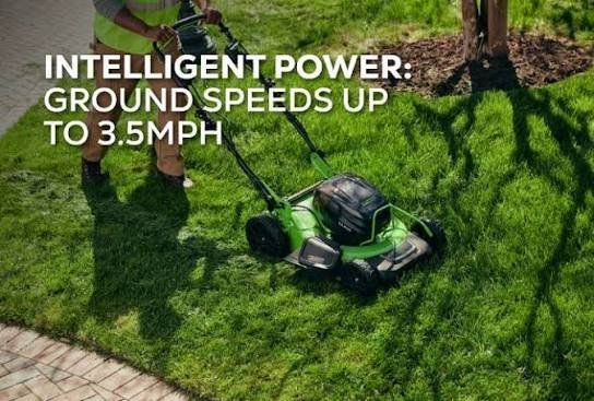 Greenworks 82V 21″ Brushless Self-Propelled Mower w/ 8.0Ah Battery and Dual Port Charger 82LM21S-8DP - Image 4