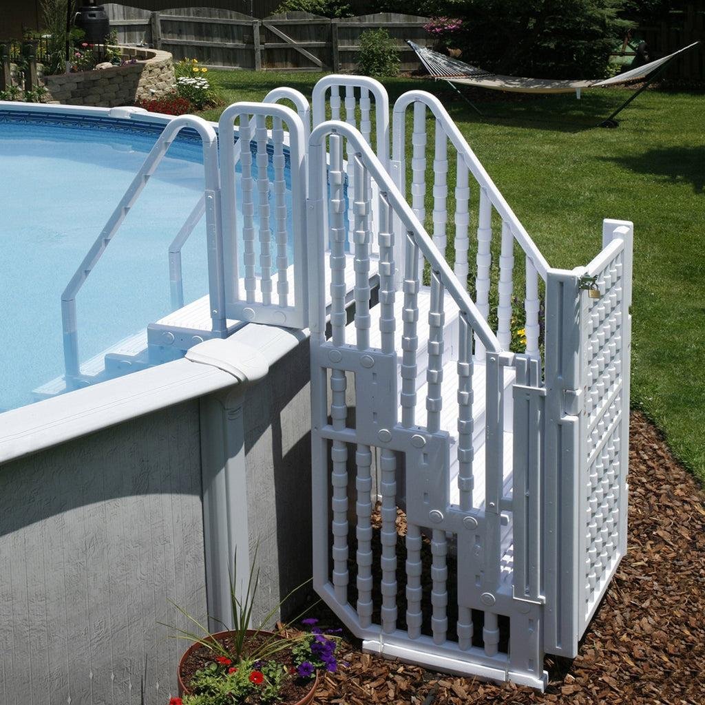 Habitat Et Jardin Escalier double pour piscine ” Bruno - Image 3