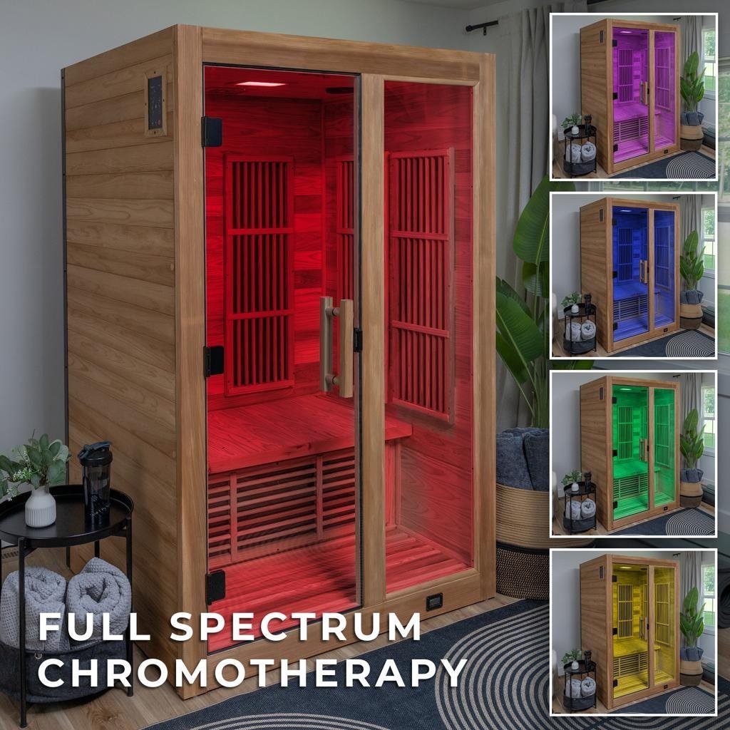 Backyard Discovery 2-Person Indoor Infrared Sauna Premium Cedar Wood - Image 3