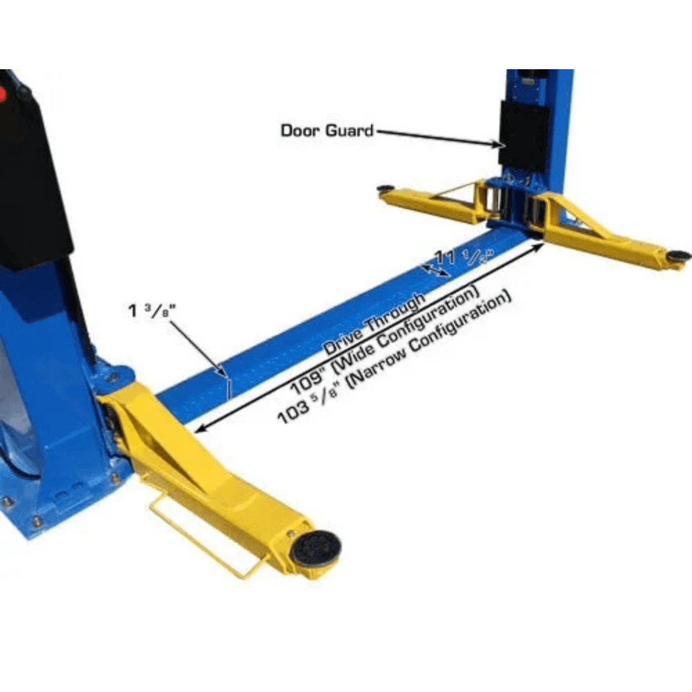 Atlas BP12000X 12,000 Lb. Capacity Heavy-Duty Baseplate 2-Post Car Lift - Image 3