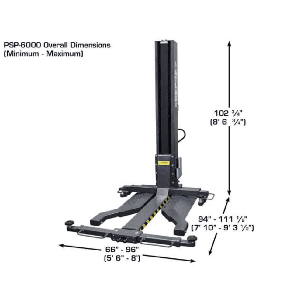 BendPak MDS-6LP 6000 Lb. Capacity Mid-Rise Open-Center Scissor Car Lift - Image 3
