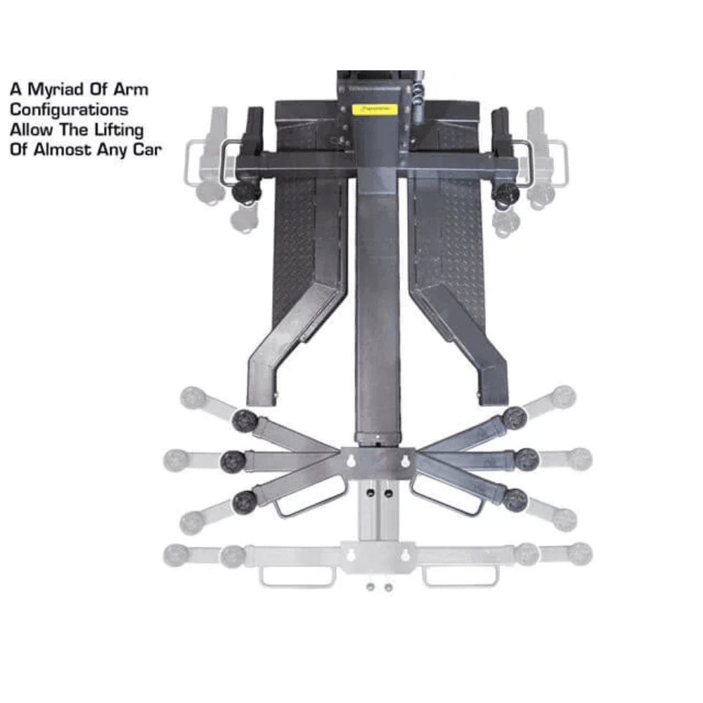 BendPak MDS-6LP 6000 Lb. Capacity Mid-Rise Open-Center Scissor Car Lift - Image 8