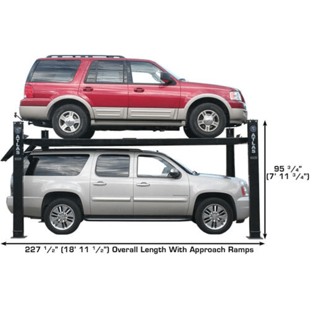 Atlas Garage PRO9000 9000 Lb. Extra Wide Tall Long Portable 4-Post Lift - Image 6