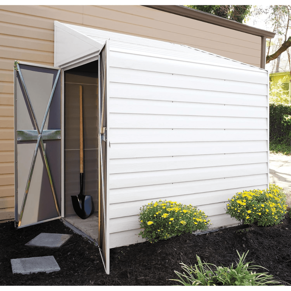 Arrow Yardsaver 4' x 7' Galvanized Steel Lean-To Storage Shed - Image 5