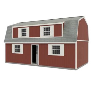 Best Barns Camp Reynolds 16' x 32' Two-Story Gambrel Wood Storage Shed