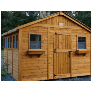 Cedarshed Sunshed 12' x 12' Western Red Cedar Garden Greenhouse Shed