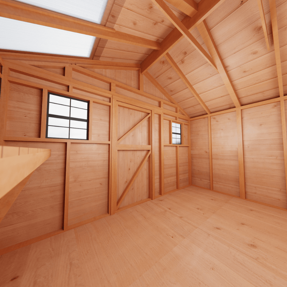 Cedarshed Sunshed 12' x 12' Western Red Cedar Garden Greenhouse Shed - Image 7