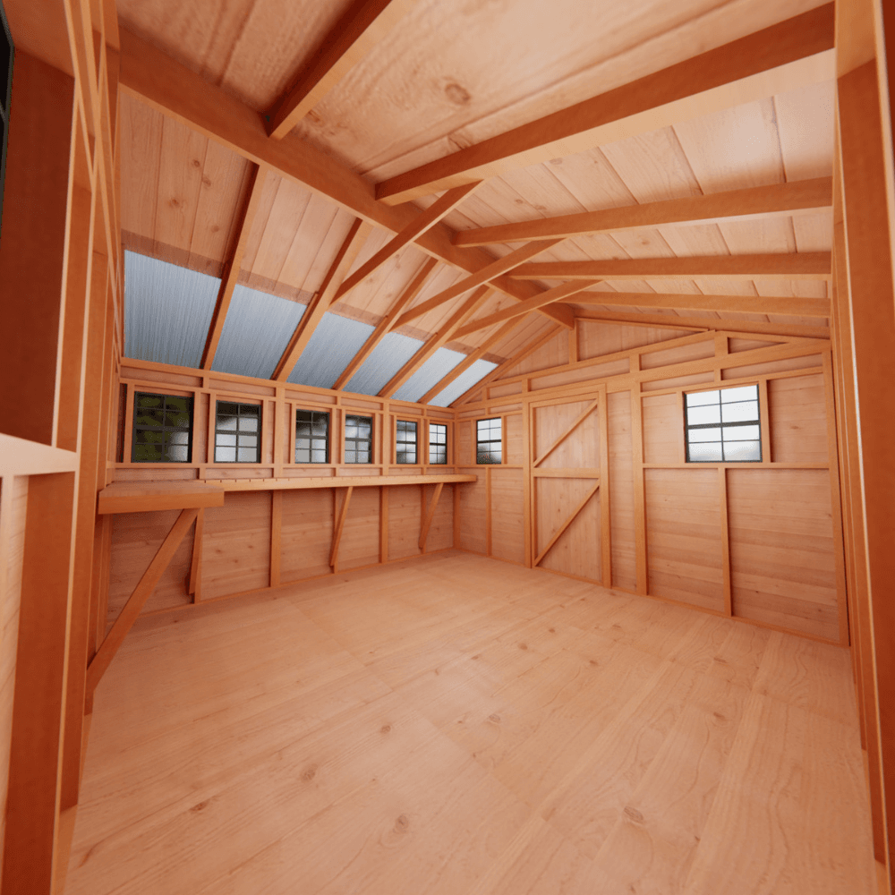 Cedarshed Sunshed 12' x 12' Western Red Cedar Garden Greenhouse Shed - Image 8