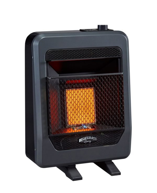 Bluegrass Living 10,000 BTU Natural Gas Ventless Infrared Space Heater with Base Feet B10TNIR-B - Image 4