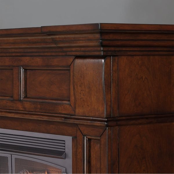 Duluth Forge 32,000 BTU Dual Fuel Ventless Gas Fireplace in Auburn Cherry - Image 4