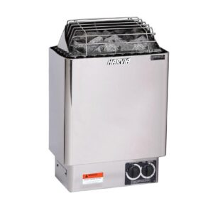 Harvia Electric Sauna Heater Package | KIP 6kW | Traditional Finnish Sauna Heater | Complete Package