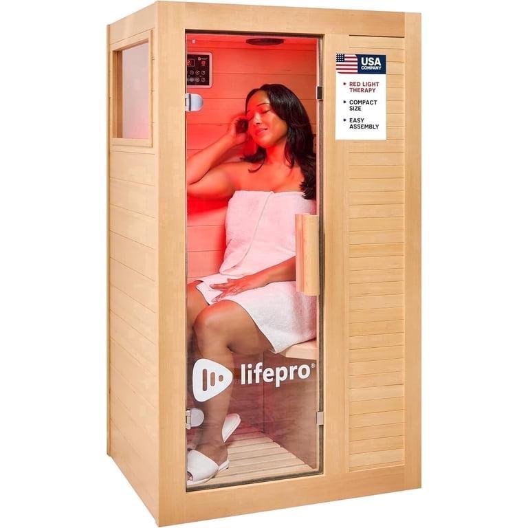 LifePro 1 Person Far Infrared Home Sauna brown - Image 3